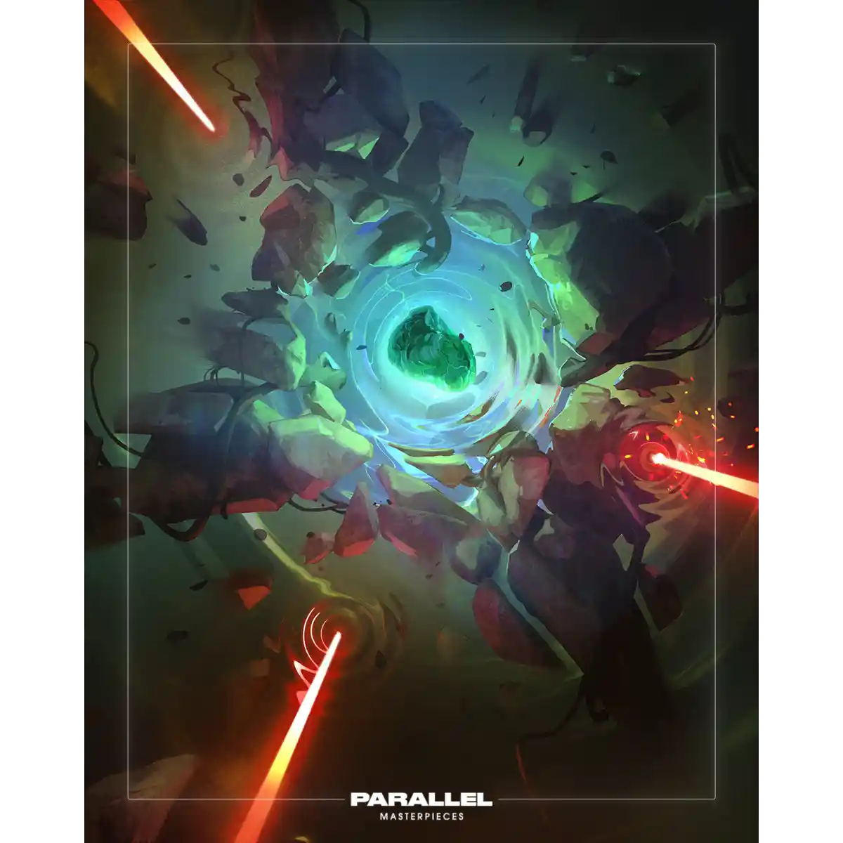 Parallel Masterpiece // Alpha // Malachite Shield Parallel Alpha NFT