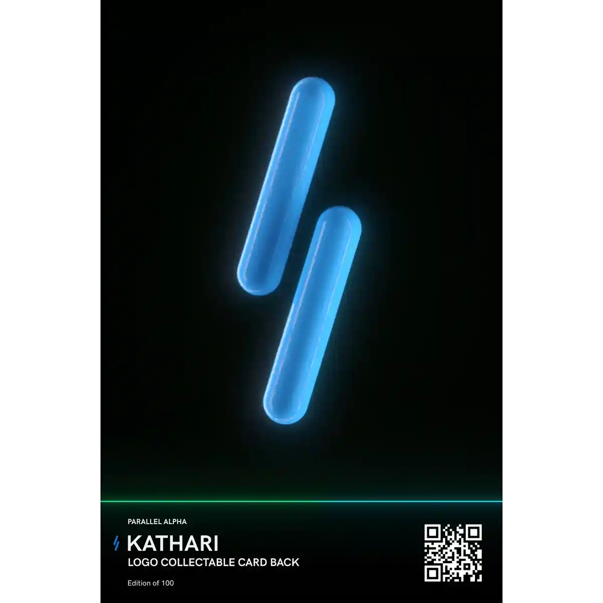 Kathari Logo Collectible Card Back Parallel Alpha NFT