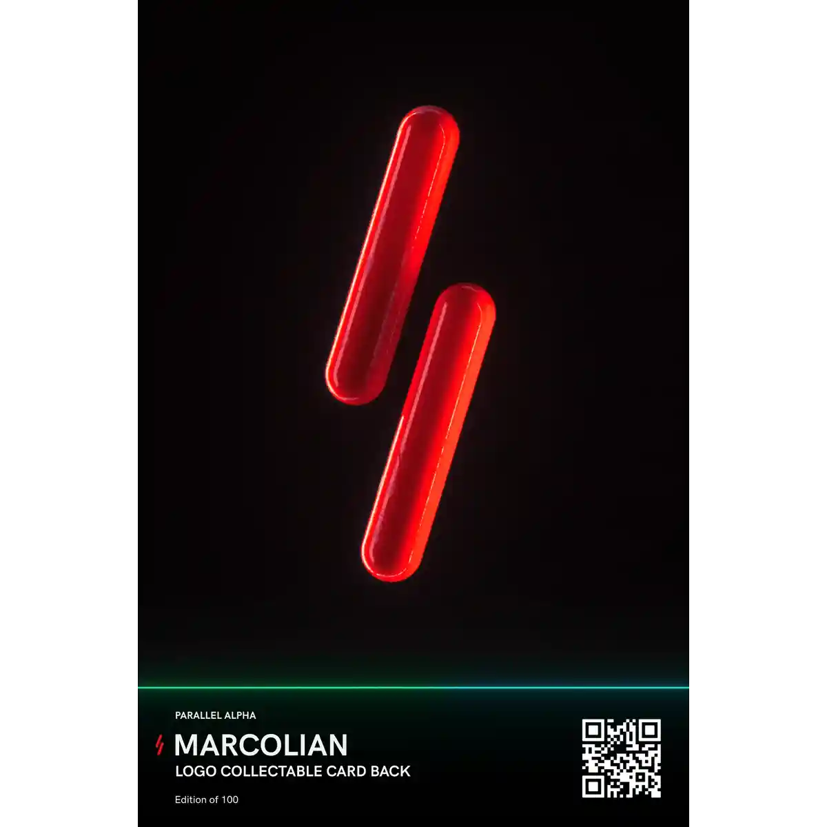 Marcolian Logo Collectible Card Back Parallel Alpha NFT