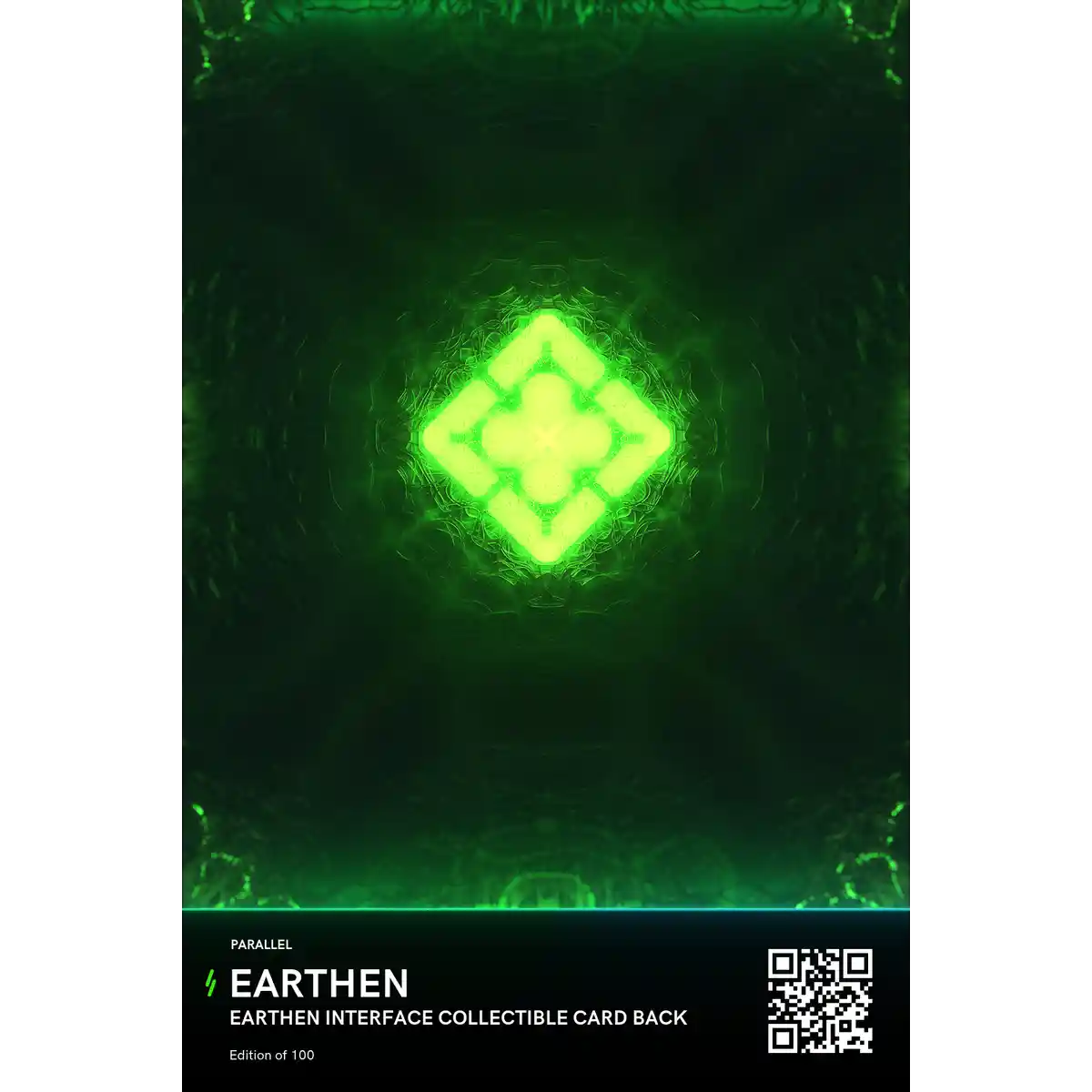 Earthen Interface Collectible Card Back Parallel Alpha NFT