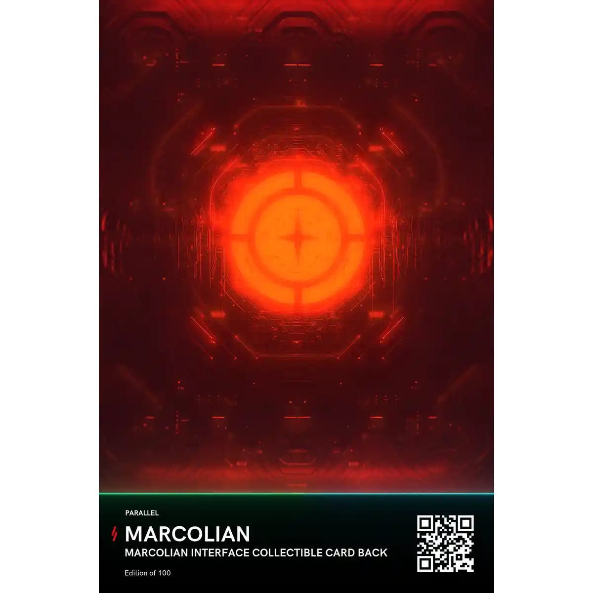 Marcolian Interface Collectible Card Back Parallel Alpha NFT