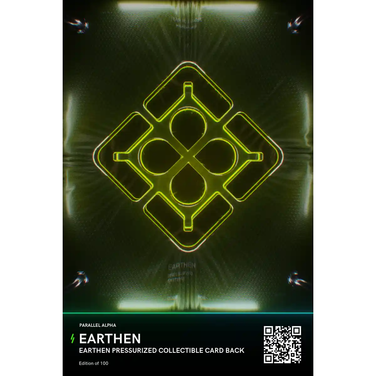 Earthen Pressurized Collectible Card Back Parallel Alpha NFT