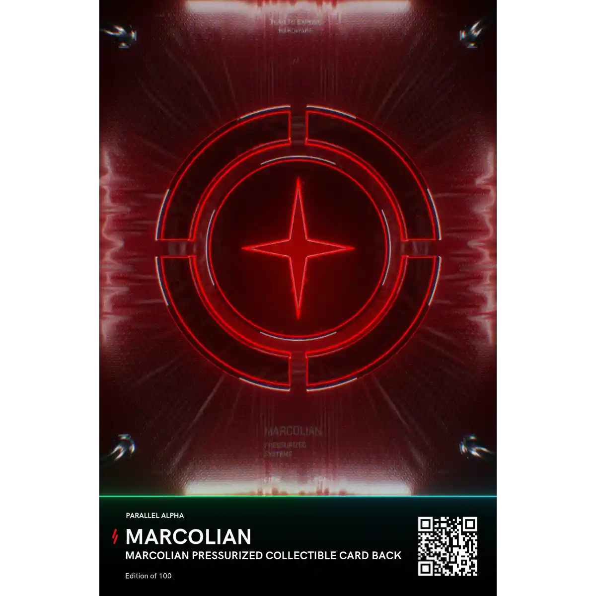 Marcolian Pressurized Collectible Card Back Parallel Alpha NFT